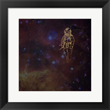 Framed Universe Diver Print