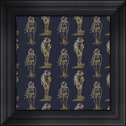 Framed Gold Diver Print