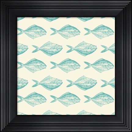 Framed Fish Pattern Print