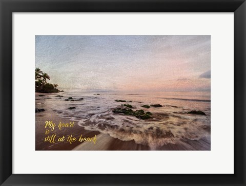 Framed Still at the Beach Print