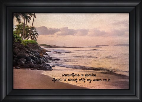 Framed Somewhere in Heaven Print