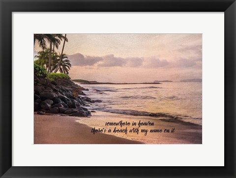 Framed Somewhere in Heaven Print