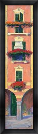 Framed Balconi Liguri III Print