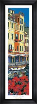 Framed Promenade di Portofino Print