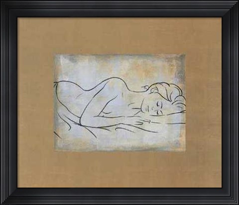 Framed D. Bennion - Femme Dormant Size 23.75x19.75 Print
