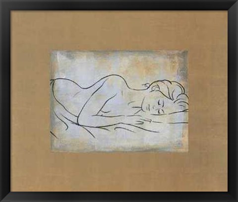 Framed D. Bennion - Femme Dormant Size 23.75x19.75 Print