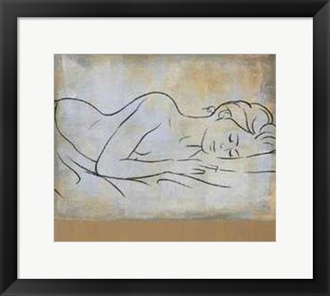 Framed D. Bennion - Femme Dormant Size 23.75x19.75 Print