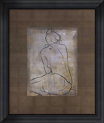 Framed D. Bennion - Femme Assise II Size 19.75x23.75 Print