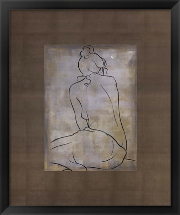 Framed D. Bennion - Femme Assise II Size 19.75x23.75 Print