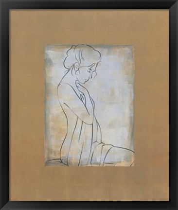 Framed Femme Assise I Print