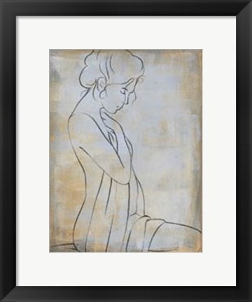 Framed Femme Assise I Print