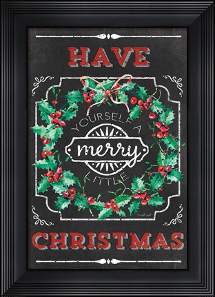 Framed Merry Little Christmas Print