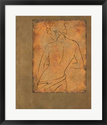 Framed Etude de Femme II Print