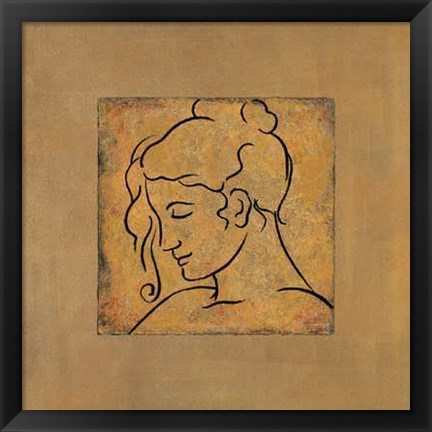 Framed Etude de Visage I Print