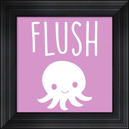 Framed Sea Creatures-Flush Print