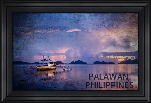 Framed Palawan&#39;s Water Print