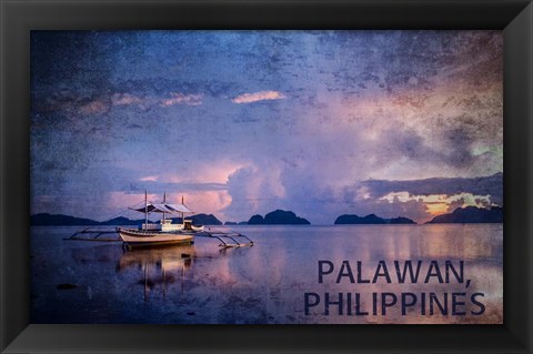 Framed Palawan&#39;s Water Print