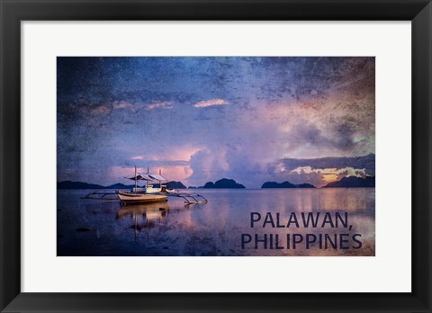 Framed Palawan&#39;s Water Print