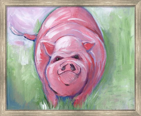 Framed Pig Print