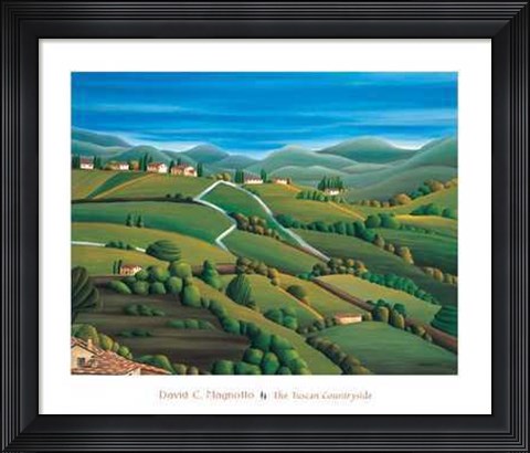 Framed Tuscan Countryside Print