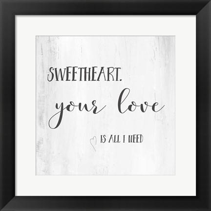 Framed Sweetheart Print