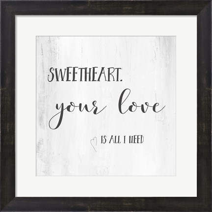 Framed Sweetheart Print