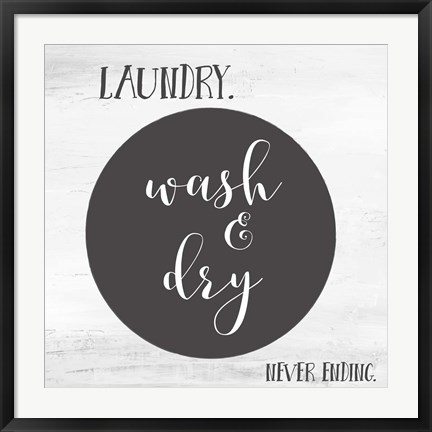 Framed Laundry II Print