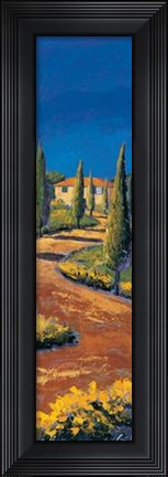 Framed Casale Fra I Cipressi Print