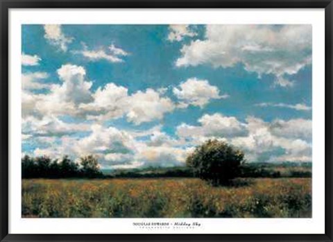 Framed Douglas Edwards - Midday Sky Size 44.25x31.5 Print