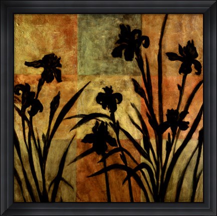 Framed Iris Silhouette II Print