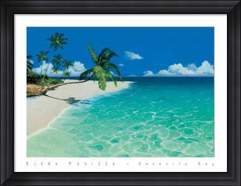 Framed Elena Panizza - Serenity Bay Size 31.5x23.75 Print