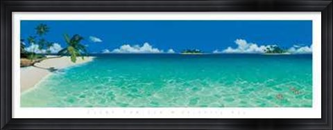 Framed Elena Panizza - Serenity Bay Size 54.5x19.25 Print