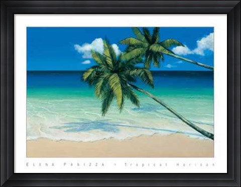 Framed Elena Panizza - Tropical Horizon Size 31.5x23.75 Print