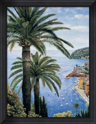 Framed Cote d&#39;Azur Print