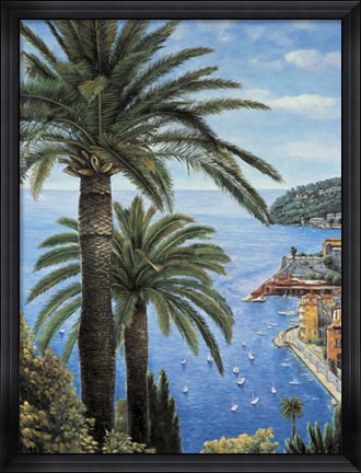 Framed Cote d&#39;Azur Print