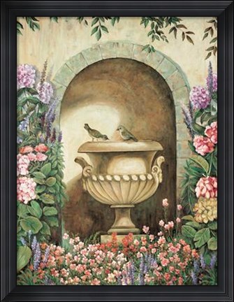 Framed Garden Alcove II Print