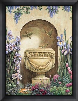 Framed Garden Alcove I Print