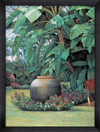 Framed Tropical Garden I Print