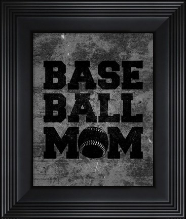 Framed Baseball Mom Print