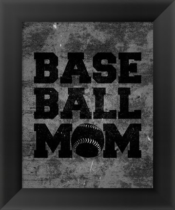 Framed Baseball Mom Print