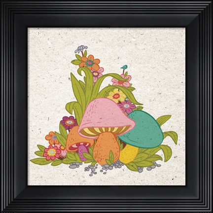 Framed Bold Mushroom Print