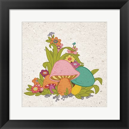 Framed Bold Mushroom Print