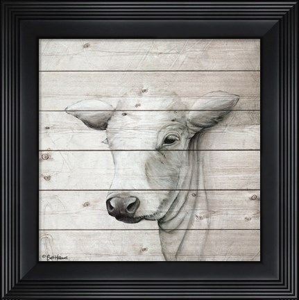 Framed January Cow II Print