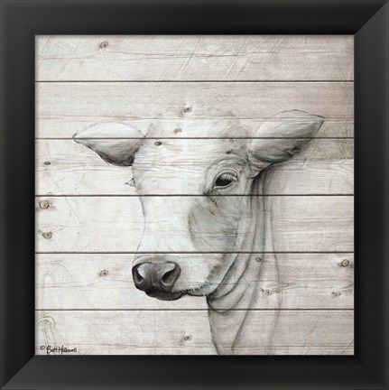Framed January Cow II Print