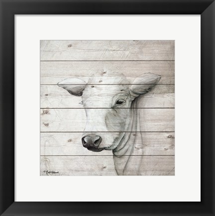 Framed January Cow II Print