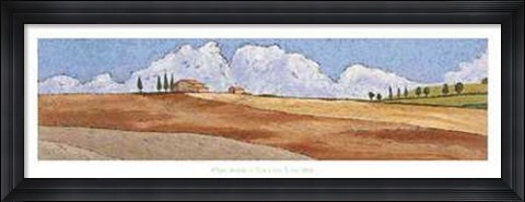 Framed Vallata Toscana Print