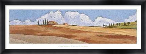 Framed Vallata Toscana Print