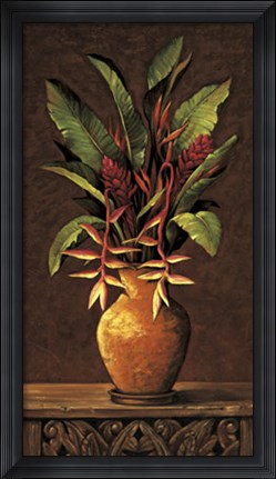 Framed Tropical Arrangement II Print