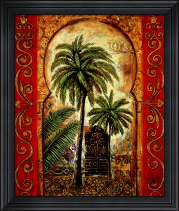 Framed Moroccan Collage I Print