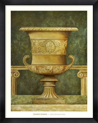 Framed Urna Ornamentale Print